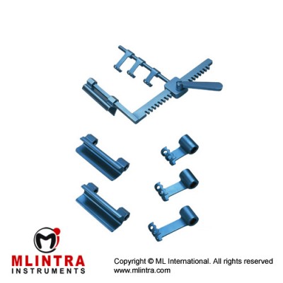Sternal-IMA Retractor Arm Length 170mm Consists of: 20mm blades 25mm blades 28mm hooks 32mm hooks 38mm hooks